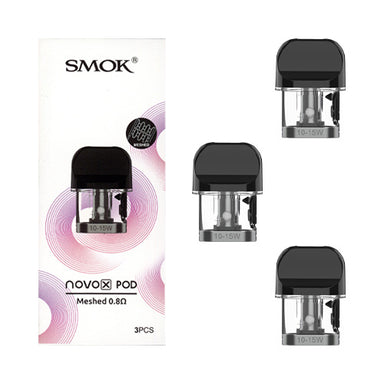 Novo X Replacement Pods - Smok - Meshed 0.8ohm