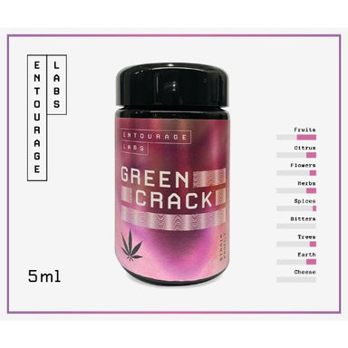 Green Crack 5ml Strain Profile - Entourage Labs | Terpenes | AussieJuiceCo