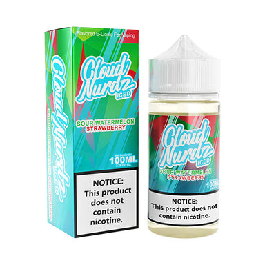 Sour Watermelon Strawberry Iced - Cloud Nurdz - 100ml