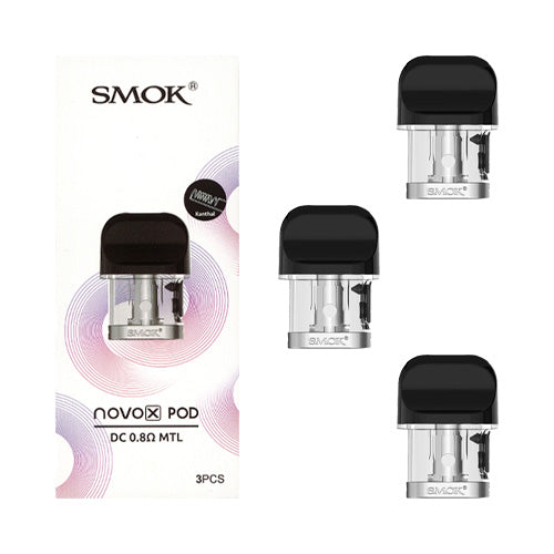 Novo X Replacement Pods - Smok - DC 0.8ohm MTL