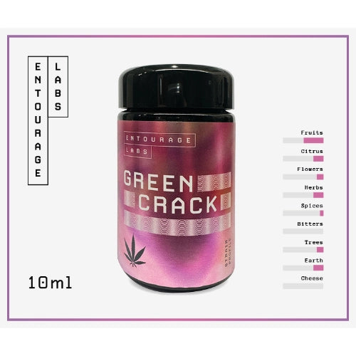 Green Crack 10ml Strain Profile - Entourage Labs | Terpenes | AussieJuiceCo