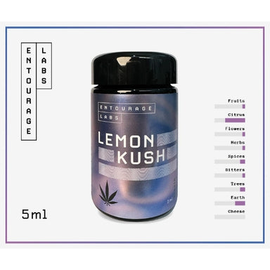 Lemon Kush 5ml Strain Profile - Entourage Labs | Terpenes | AussieJuiceCo