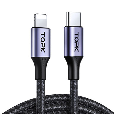 TOPK AP10 Lightning Type-C Charge n Sync iPhone Cable