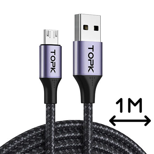 TOPK AN10 Micro USB Charge n Sync Cable - 1m