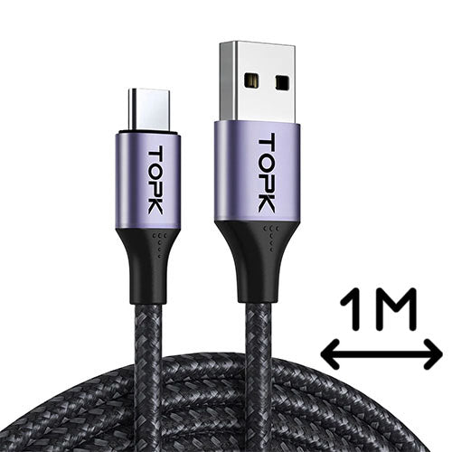 TOPK AN10 Type-C Charge n Sync Cable - 1m