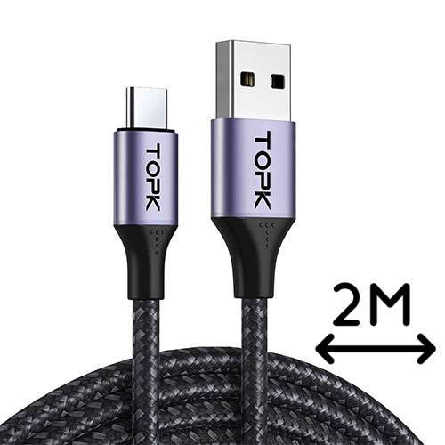 TOPK AN10 Type-C Charge n Sync Cable - 2m